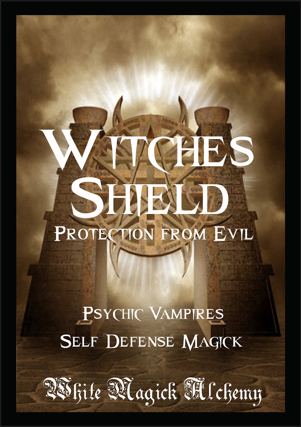 Witches Shield Ritual Spell Jar Vigil Candle . Protection from Evil, Psychic Vampires, Self Defense