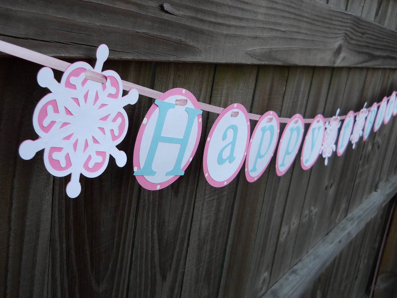Winter ONEderland Birthday banner ( You customize banner colors) Il_570xn