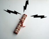 Tangerine Tango and Cream Cute Bunny Rabbit Colored Pencil Roll