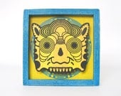 Screenprinted Ceremonial Mask - Yellow