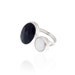 Oval Onyx Stone and a Pearl.
