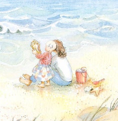 Ocean Side Wonder - mother and daughter