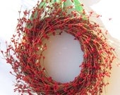 Christmas Wreath - Red pip berries  - Front Door decor
