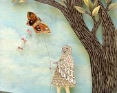 Reserved Owl Takes a Holiday Shadowbox