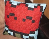 Fire Flower Quilted Pillow Cover