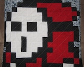 Shy Guy Quilted Pillow Cover