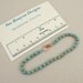 Slender turquoise magnesite copper bracelet gemstone beaded jewelry