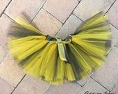 baby tutu - Custom tutu in your choice of size - tulle tutu dress - flower girl wedding - black and yellow tutu