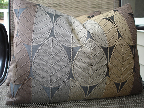 One Pair 12" x 16" Handmade Leaf Pillow Covers