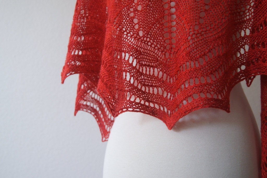Knitting Pattern PDF / Wave Maiden Shawl