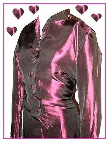 1940s 1950s Dress 40s 50s Vintage plum sharkskin cocktail dinner dress CLEARANCE ITEM