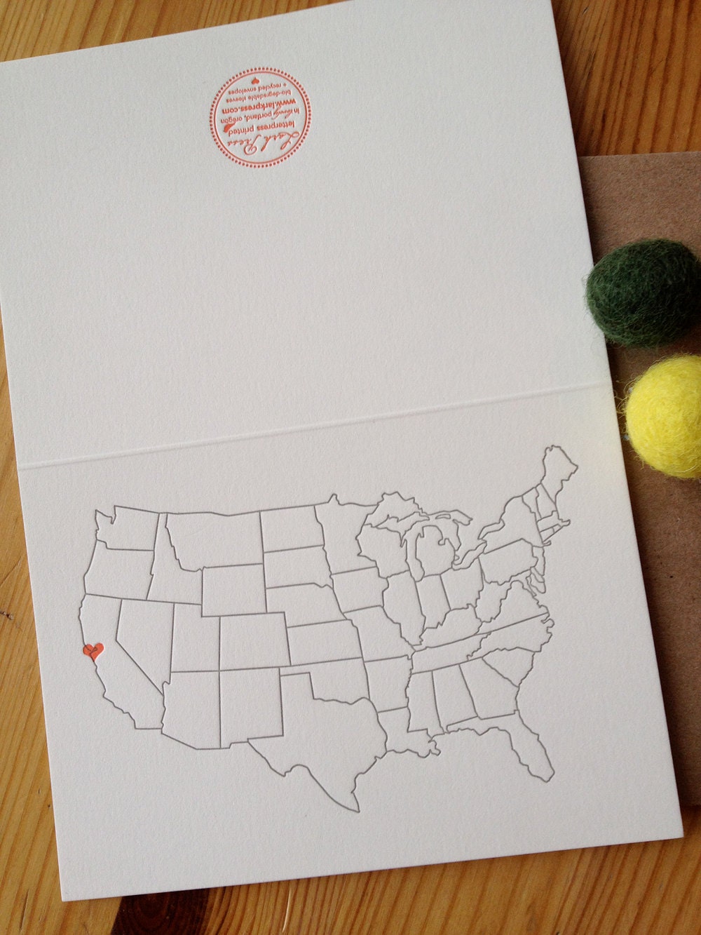 I left my heart in San Francisco LETTERPRESS cards