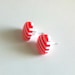 Striped Heart Earrings