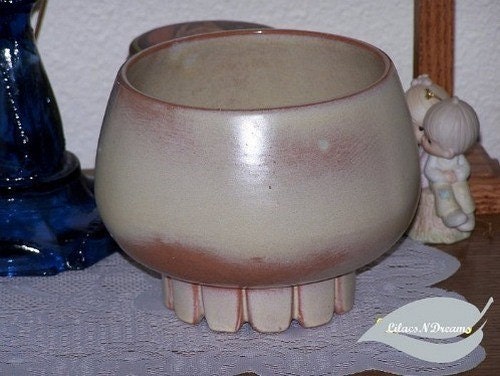 Frankoma Planter Lazy Bones Desert Gold Vintage Bowl