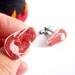 Steak Lover Cufflinks - Ribeye Steak Cuff Links - Miniature Food Art Jewelry Collectable - Schickie Mickie Original 100% Handmade