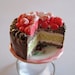 Chocolate Fudge Cherry Cake Ring - Miniature Food Jewelry