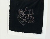 watching over you - original embroidery artwork
