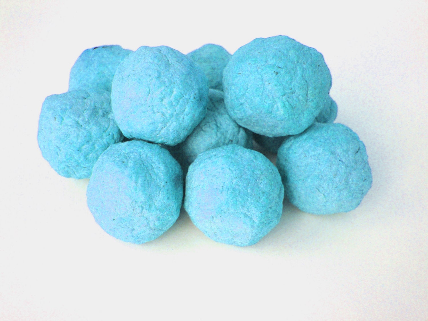 Recycled Paper Seed Bombs - Set of 25 BLUE Seed Bombs