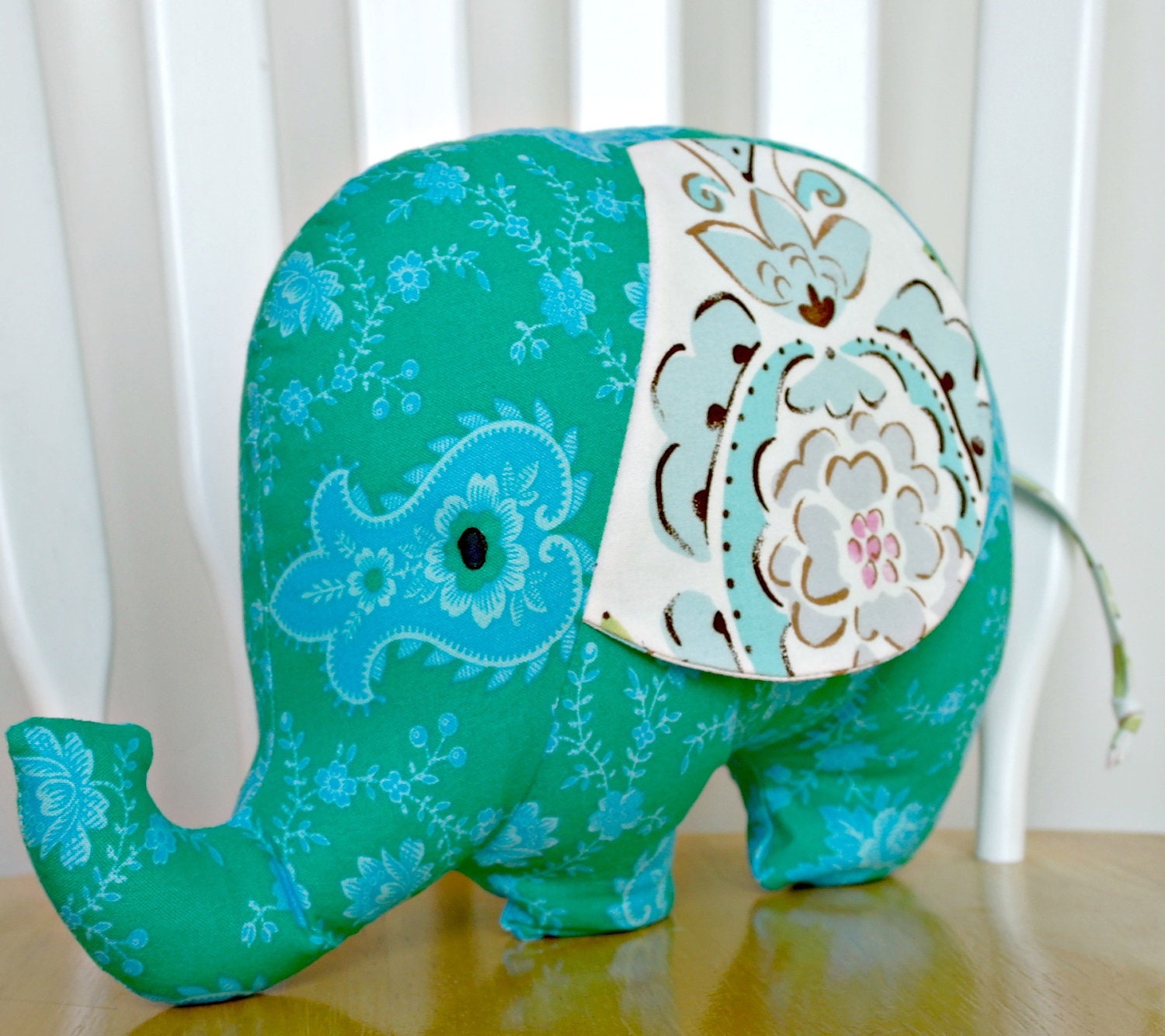 blue stuffed elephant