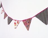 Fabric Garland, Wedding Bunting, Banners, Pennants, Flags