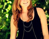 GUNMETAL BODY CHAIN harness