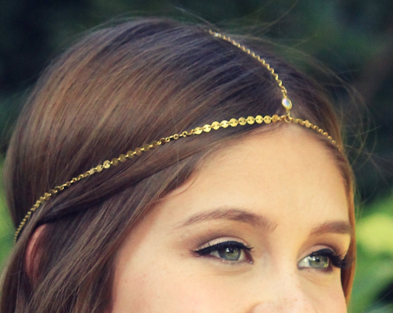 CHAIN HEADPIECE- head chain headdress