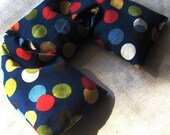Flaxseed Neck Wrap Spearmint Lavender Chamomile - Flax seed pillow - Microwavable Heat Pack - Pillow or Heating Pad - Microwave Neck Warmer
