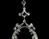 Oaks Bridal Necklace, Swarovski Crystal Pendant with Chain, Nature Inspired Jewelry, OAKS