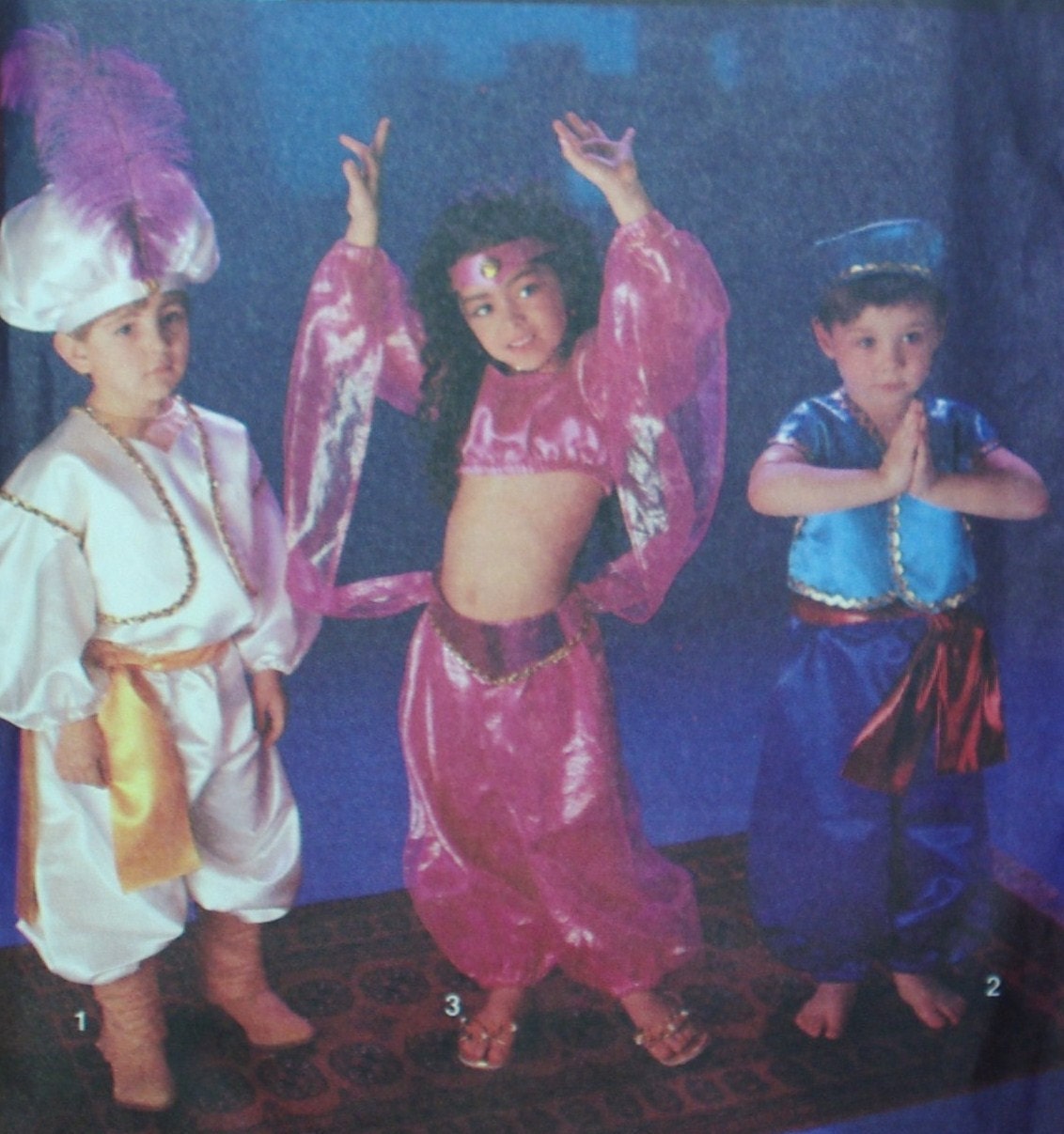 Simplicity Costumes 8645 Genie Belly Dancer Costume Sewing Pattern Boys Girls UNCUT