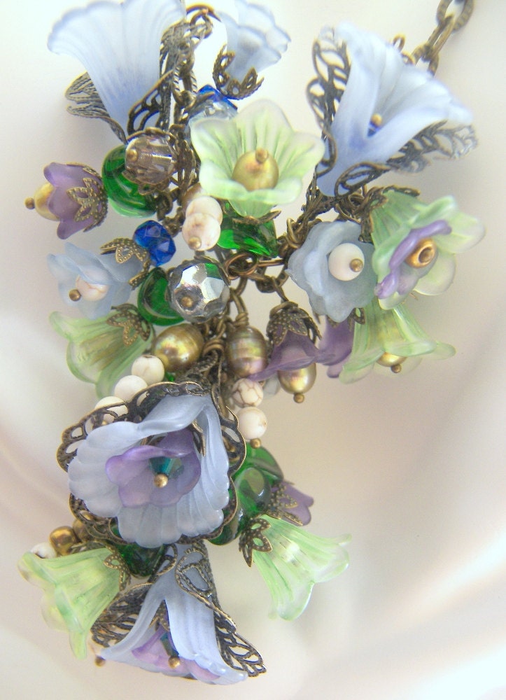 Diane Rose Victorian Floral Necklace Made to Order