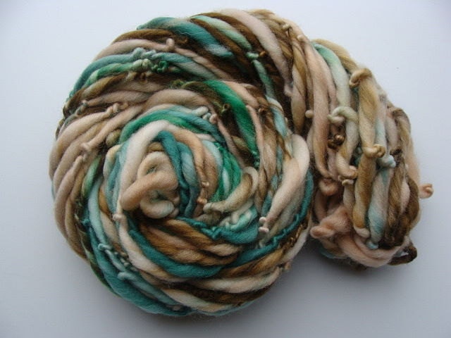 Handspun Yarn - Thick and Thin - Evergreen Forest