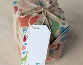 Animals like to Party - set of 5 gift tags