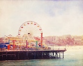 California Photo, Santa Monica, fpoe, Pier, Ferris Wheel, Summer, Travel Photography, Wall Decor -The Pier (8x10) FIne Art Print - urbandreamphotos