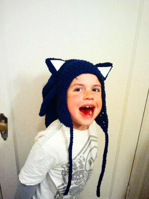 Sonic inspired Hedgehog Hat (youth-teen size)
