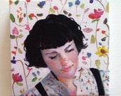 Imaginary world / Jenny / Tiny canvas print