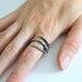 Raven Claw Ring in Solid White Bronze