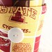 Iowa State coffee cozy, team, Cyclones coffee cup cozy, Handmade quilted reusable fabric coffee cup sleeve