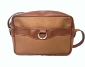 POURCHET French VIntage Brown Shoulder Bag / Croosover Bag