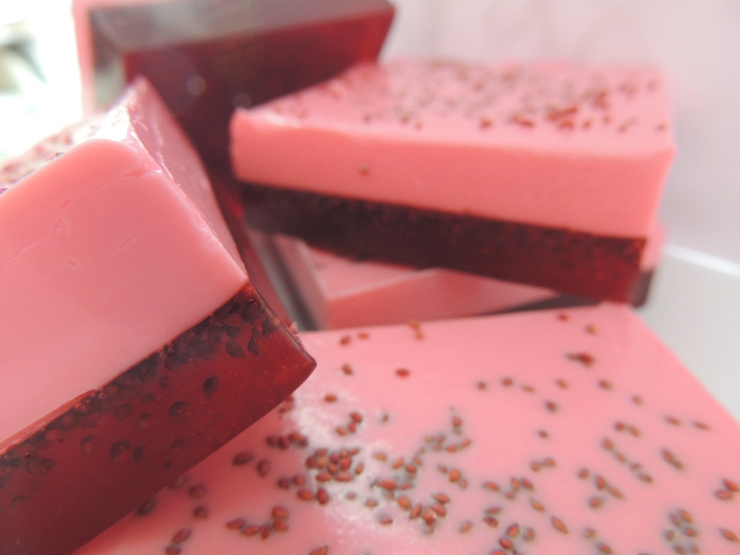 Strawberry Seed Exfoliate Soap Kitchen Soap Guest Soap Wedding Favor Gift