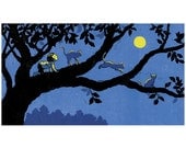 Cats at night
