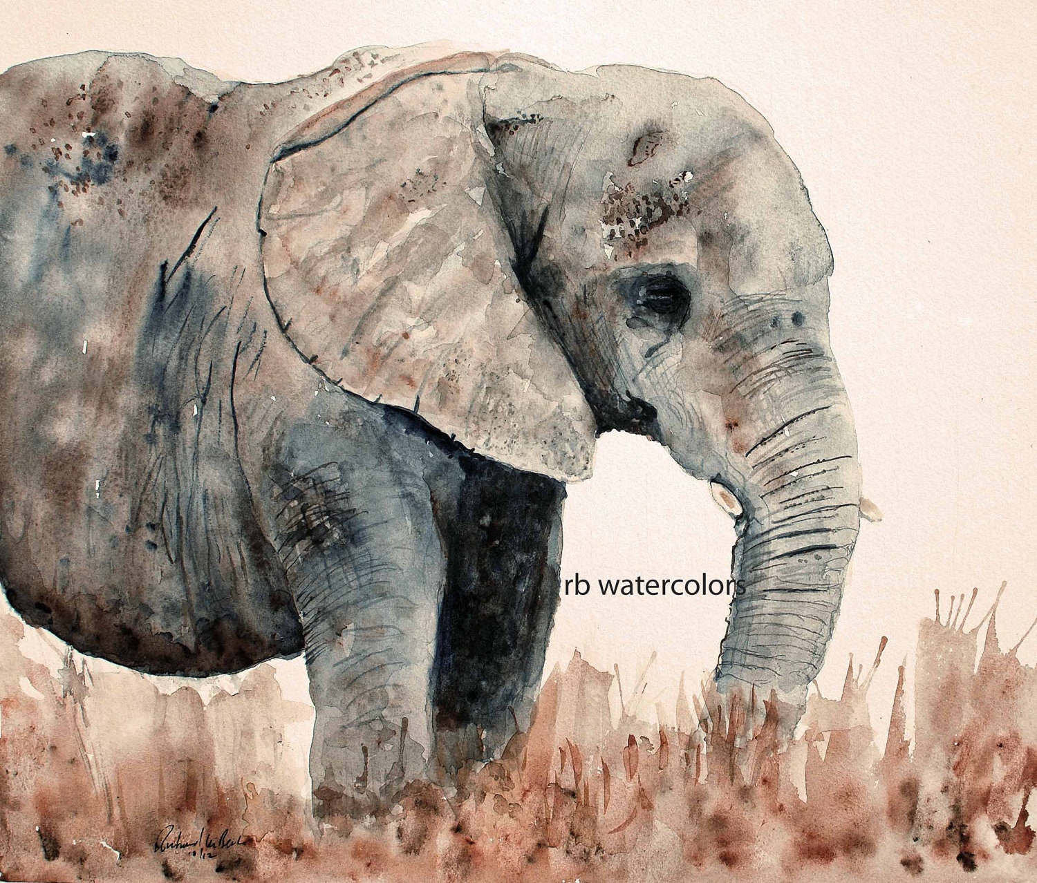 Original Elephant Painting