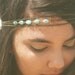 Chain Headpiece Headband Hair Piece Bohemian Hipster Boho Hippie Bronze Three Strand Turquoise Bridal  Jewelry Single Strand
