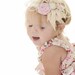 Headband to match Antique Inspired Petti Baby Lace Rompers with rolled roses, ostrich feathers, crystals, and pearls