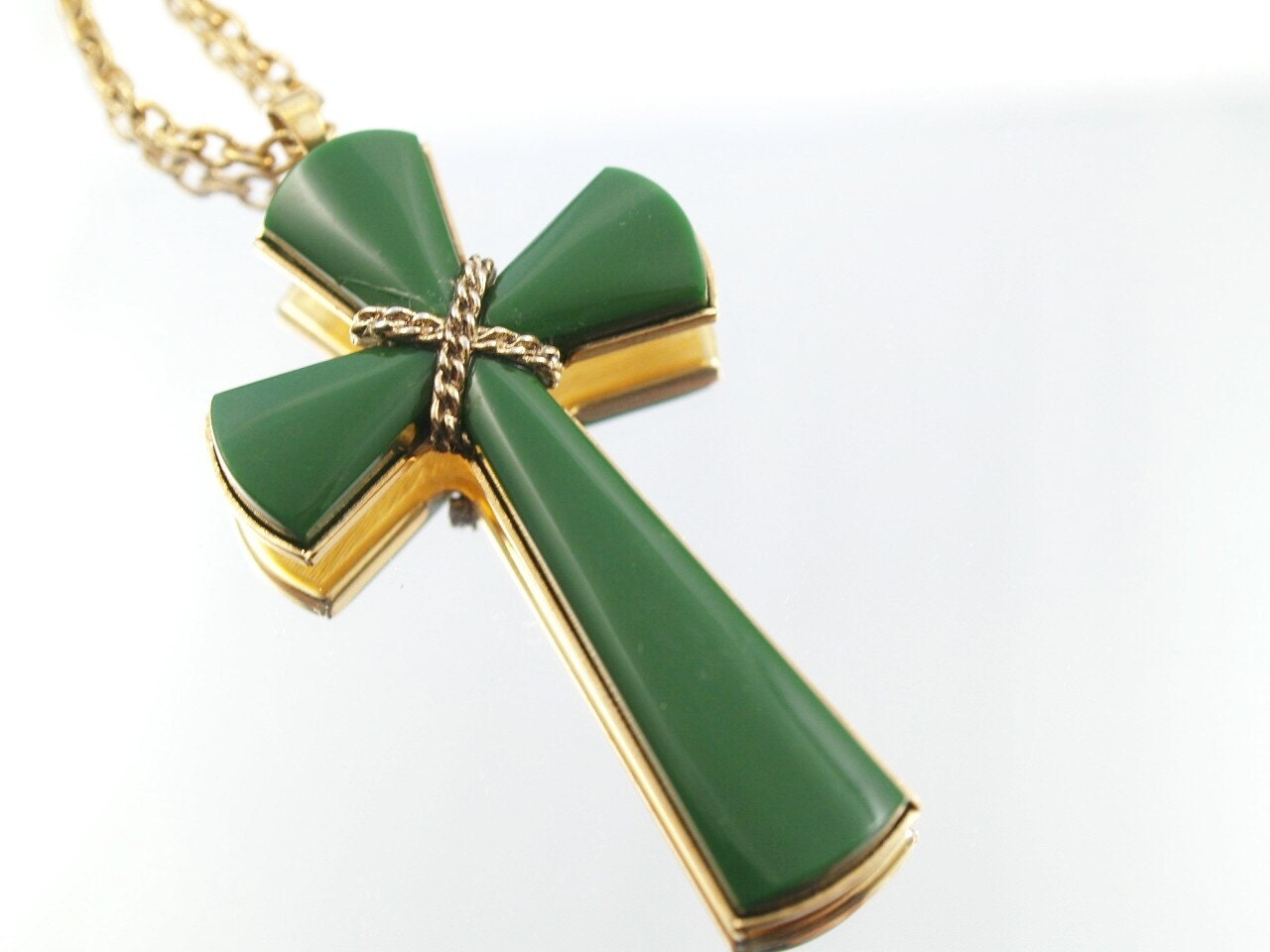 Jade Cross Necklace