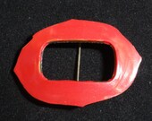 Vintage Red Brooch