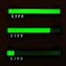 Glowing Life Bar Necklace - video game jewelry nerd gifts health bar zelda skyrim jewelry