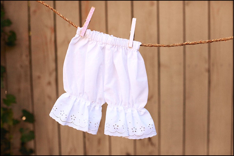 Girls Pantaloons Eyelet Lace