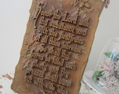Vintage A.E. Mitchell Religious Plaque Antique