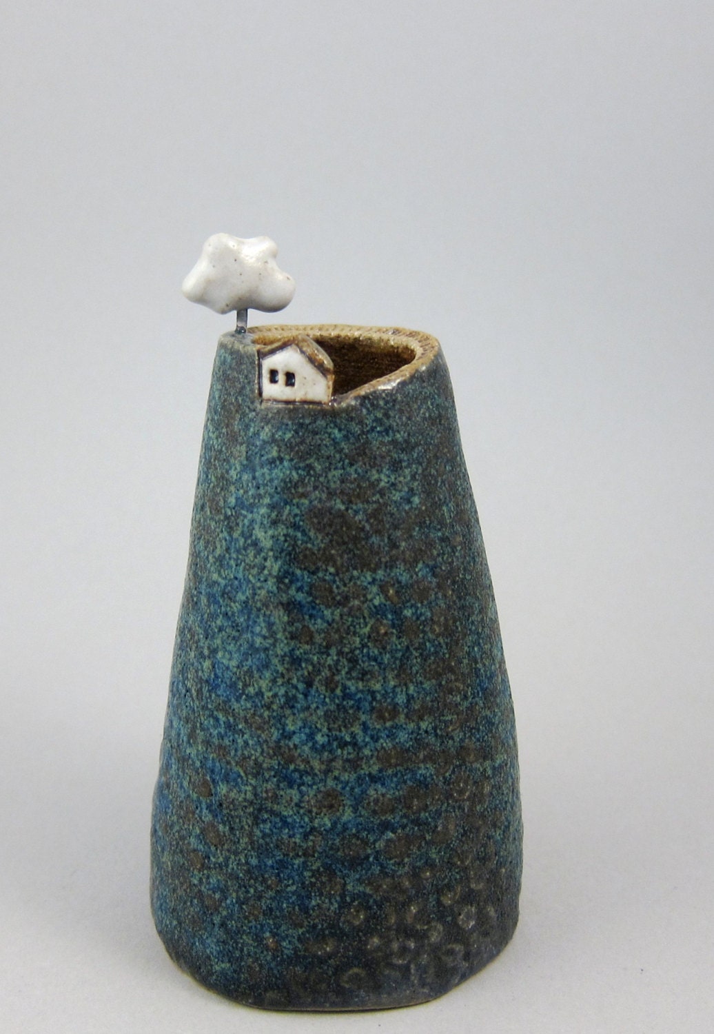 Cloud Collector...Bud Vase/Pen Holder in Stoneware