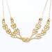 Gold wreath necklace - gold necklace - gold jewelry - branch necklace - grecian necklace - greek - OOAK limited edition by Sea and Cake